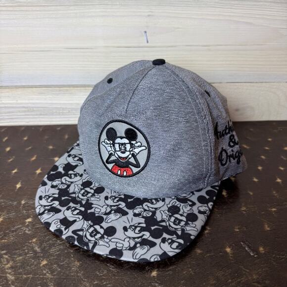 Mickey Mouse Hat Gray Cap Snapback Character Authentic & Original Kids - Picture 1 of 1